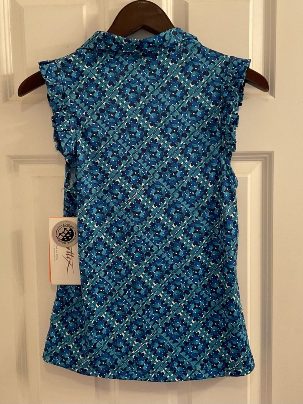 Gottex Golf and Tennis Sleeveless Top - NWT - Small - Blue Tile - Picture 5 of 9